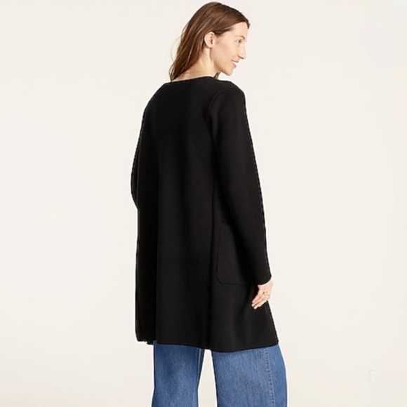 J. Crew Juliette Collarless Sweater Blazer Black Size XS NEW - Picture 2 of 16